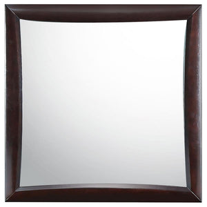 CoasterEssence Phoenix Square Dresser Mirror Deep Cappuccino