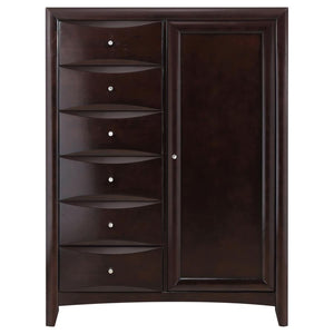 CoasterEssence Phoenix 6-Drawer Door Chest Deep Cappuccino