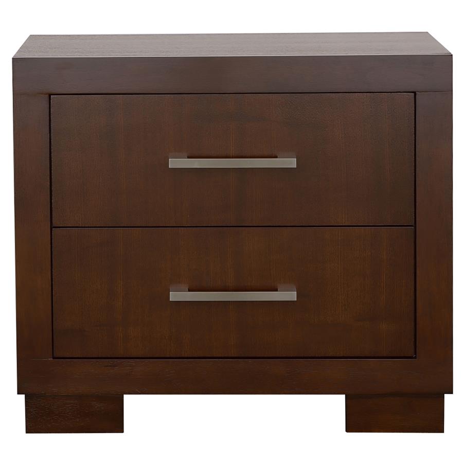 CoasterEssence Jessica 2-Drawer Nightstand Cappuccino