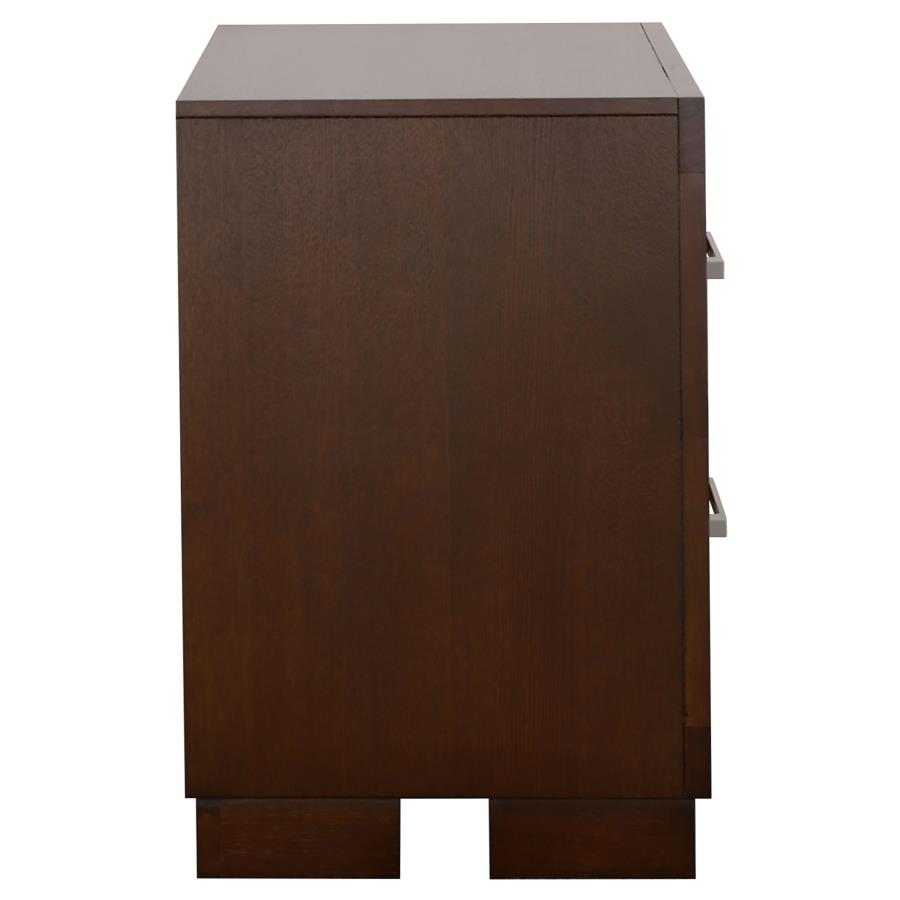 CoasterEssence Jessica 2-Drawer Nightstand Cappuccino