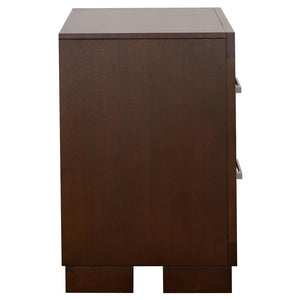 CoasterEssence Jessica 2-Drawer Nightstand Cappuccino