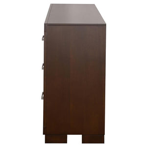 CoasterEssence Jessica 6-Drawer Dresser Cappuccino