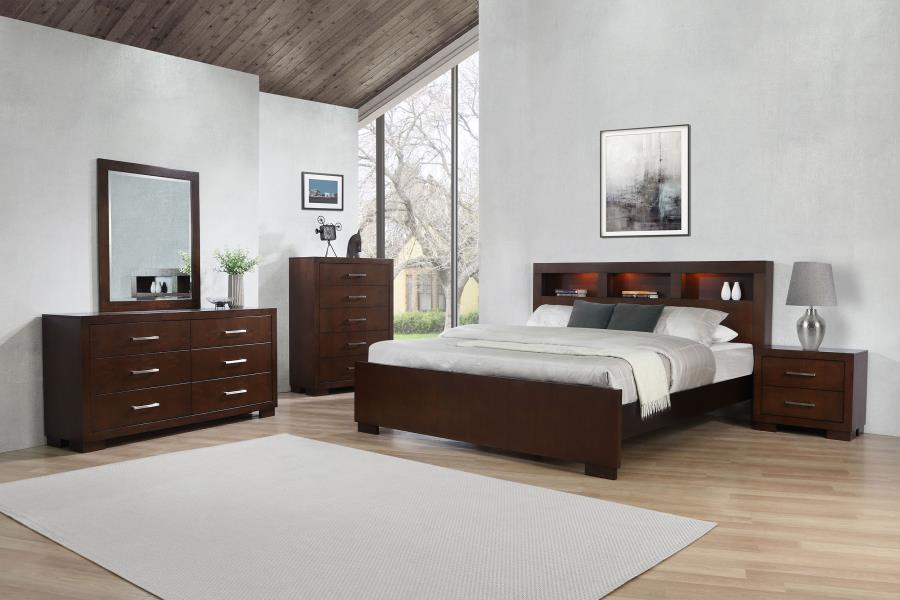 CoasterEssence Jessica 6-Drawer Dresser Cappuccino