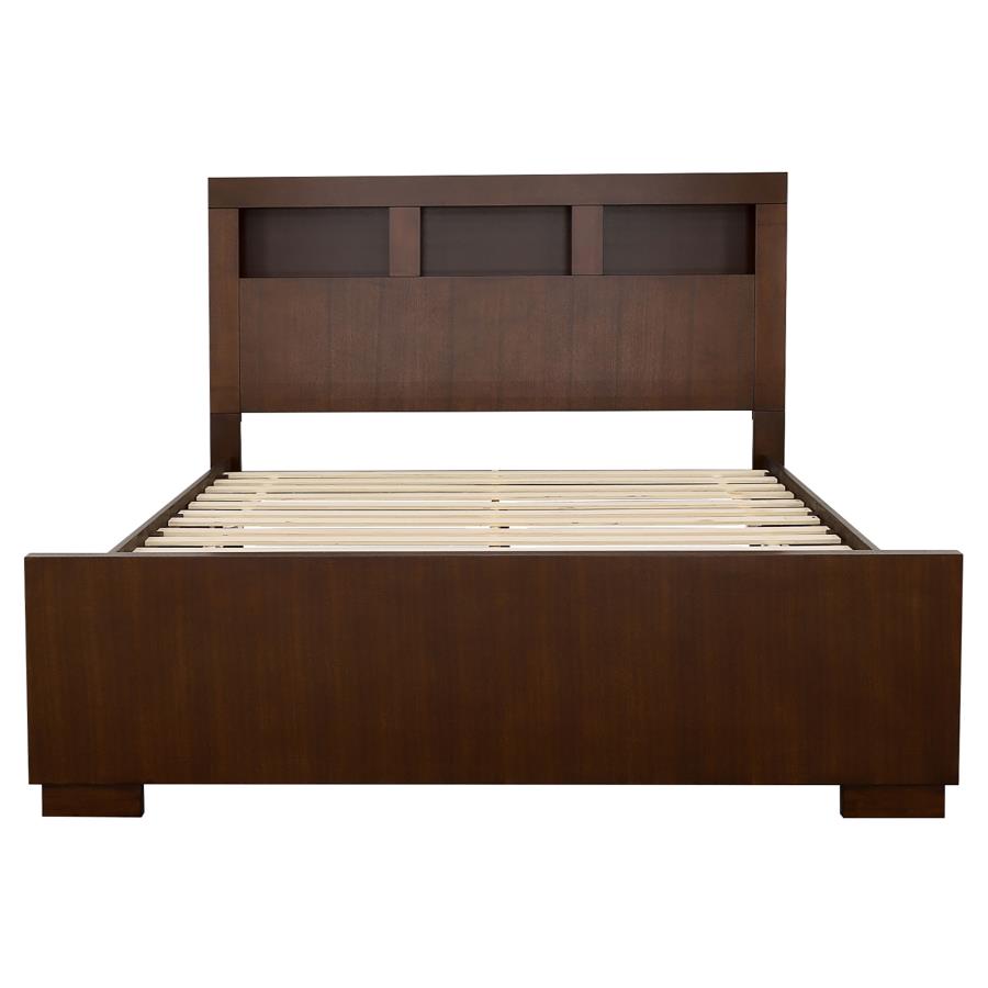 CoasterEssence Jessica Bed With Storage Headboard Cappuccino