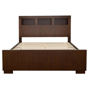 CoasterEssence Jessica Bed With Storage Headboard Cappuccino