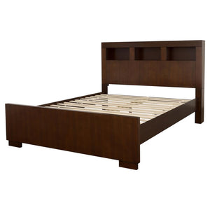 CoasterEssence Jessica Bed With Storage Headboard Cappuccino