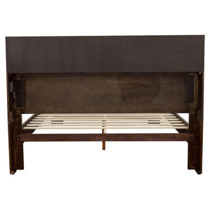 CoasterEssence Jessica Bed With Storage Headboard Cappuccino