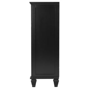 CoasterEssence Sandy Beach 5-Drawer Chest Black