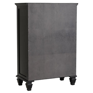 CoasterEssence Sandy Beach 5-Drawer Chest Black