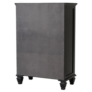 CoasterEssence Sandy Beach 5-Drawer Chest Black