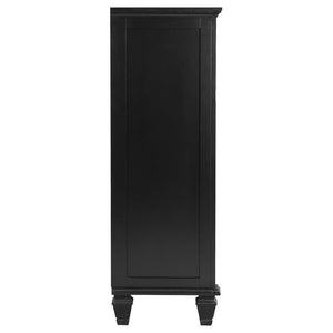 CoasterEssence Sandy Beach 5-Drawer Chest Black