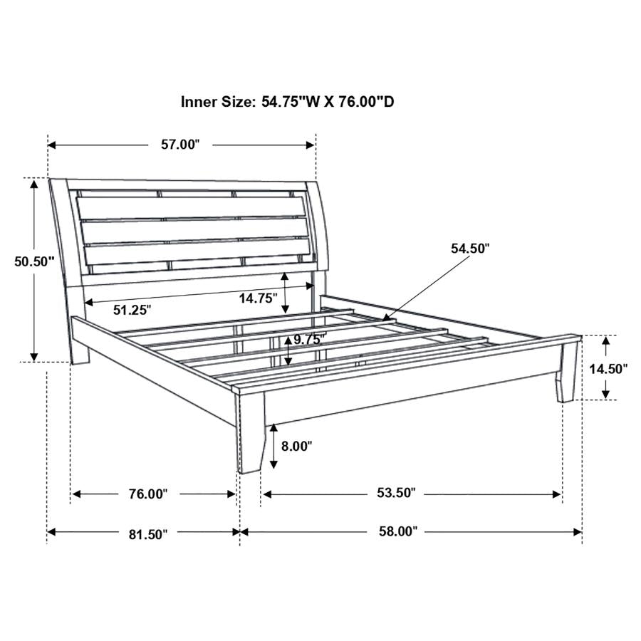 CoasterEveryday Serenity Panel Bed Rich Merlot