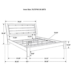 CoasterEveryday Serenity Panel Bed Rich Merlot