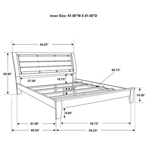 CoasterEveryday Serenity Panel Bed Rich Merlot