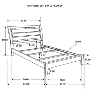 CoasterEveryday Serenity Panel Bed Rich Merlot