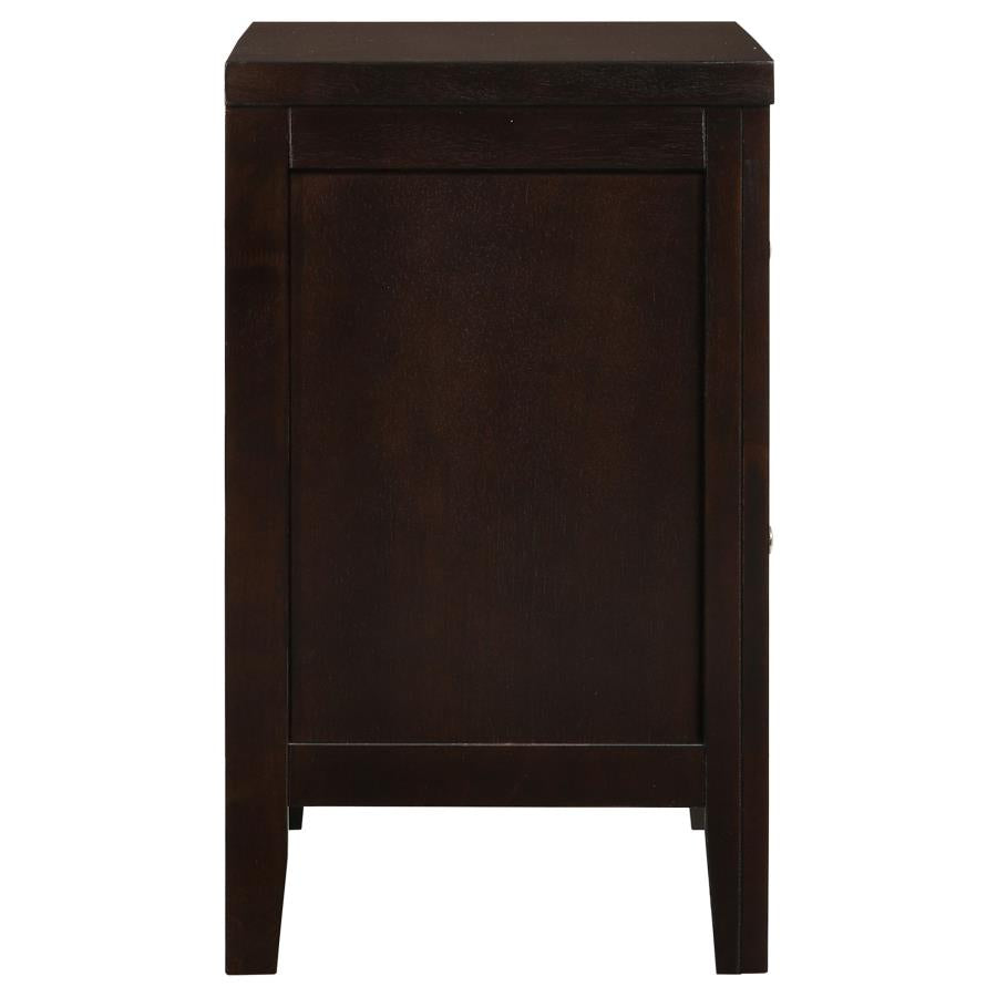 CoasterEveryday Carlton 2-Drawer Rectangular Nightstand Cappuccino