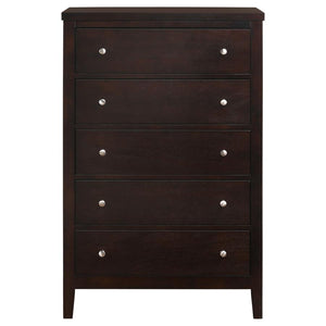 CoasterEveryday Carlton 5-Drawer Rectangular Chest Cappuccino