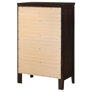 CoasterEveryday Carlton 5-Drawer Rectangular Chest Cappuccino