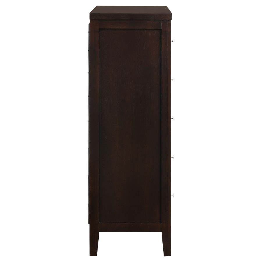 CoasterEveryday Carlton 5-Drawer Rectangular Chest Cappuccino