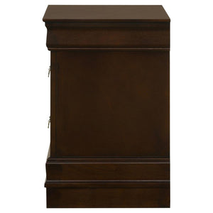 CoasterEveryday Louis Philippe 2-Drawer Nightstand Cappuccino