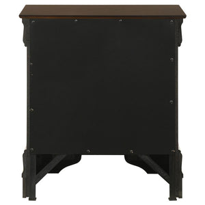 CoasterEveryday Louis Philippe 2-Drawer Nightstand Cappuccino