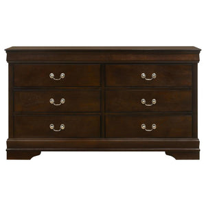 CoasterEveryday Louis Philippe 6-Drawer Dresser Cappuccino