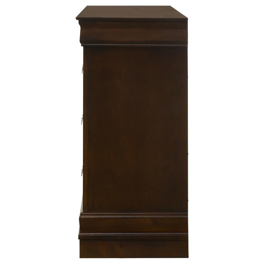 CoasterEveryday Louis Philippe 6-Drawer Dresser Cappuccino