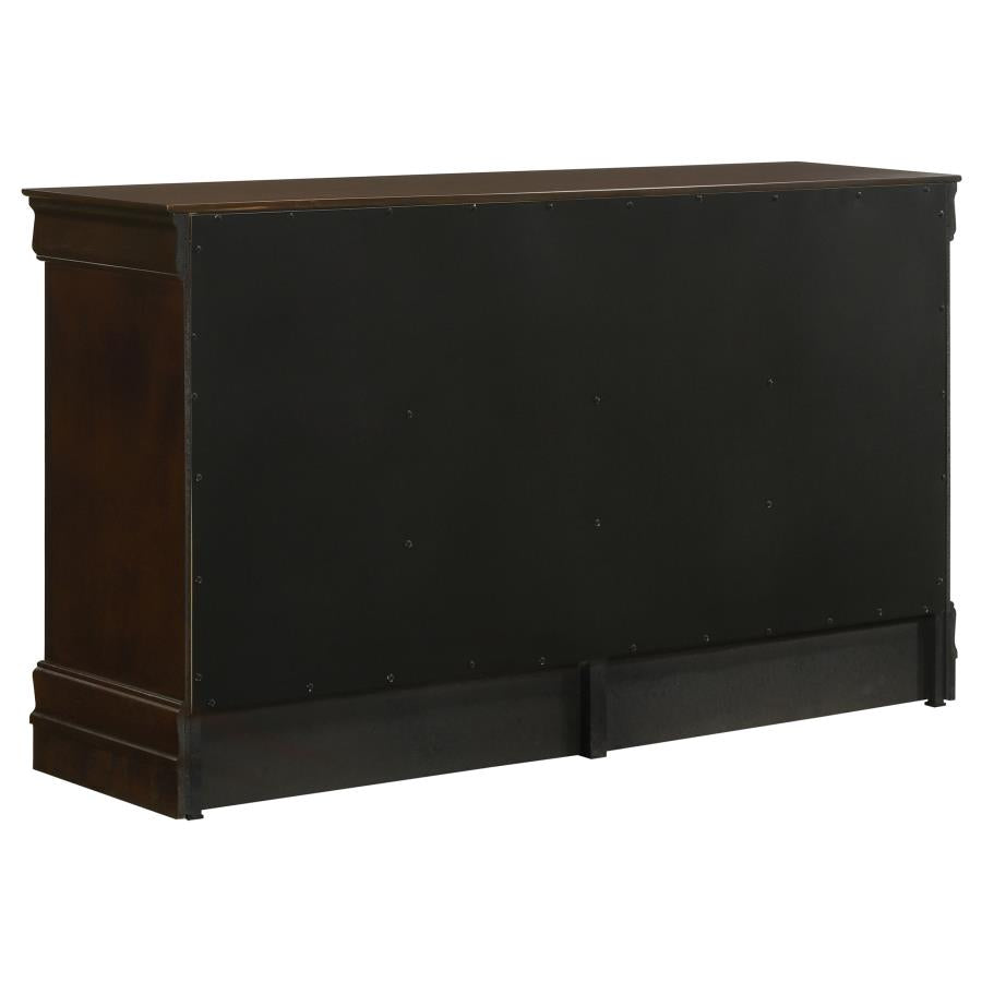 CoasterEveryday Louis Philippe 6-Drawer Dresser Cappuccino