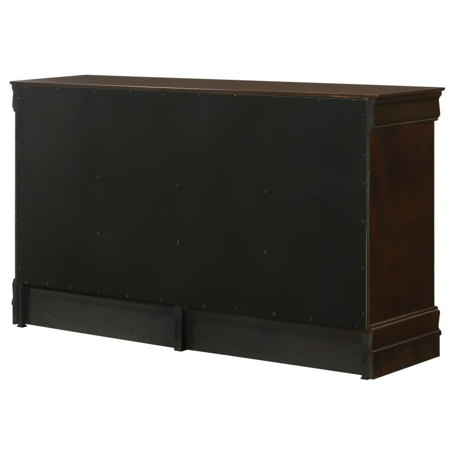 CoasterEveryday Louis Philippe 6-Drawer Dresser Cappuccino