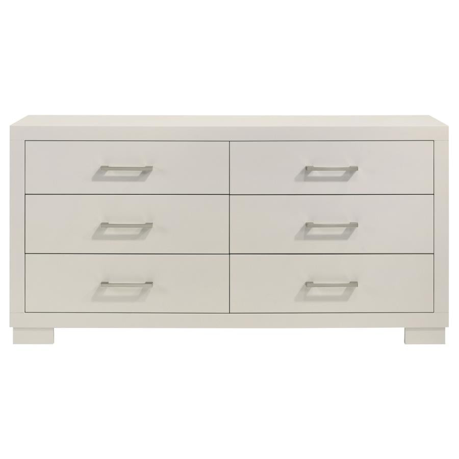 CoasterEssence Jessica 6-Drawer Dresser White