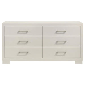 CoasterEssence Jessica 6-Drawer Dresser White