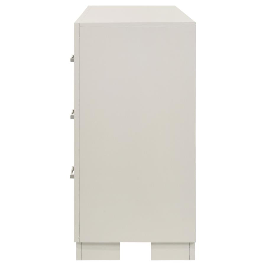 CoasterEssence Jessica 6-Drawer Dresser White