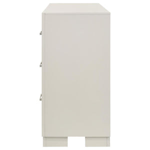 CoasterEssence Jessica 6-Drawer Dresser White