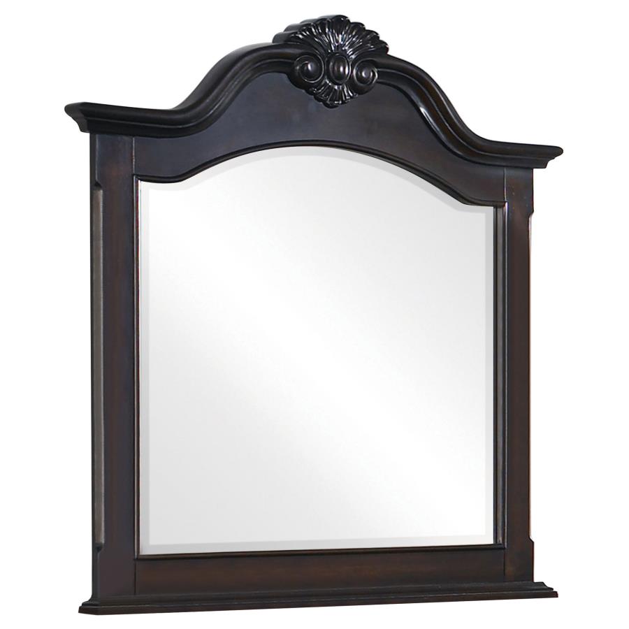 CoasterEssence Cambridge Carved Dresser Mirror Cappuccino