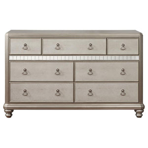 CoasterElevations Bling Game 7-Drawer Dresser Metallic Platinum