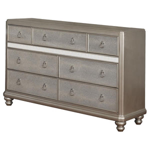 CoasterElevations Bling Game 7-Drawer Dresser Metallic Platinum