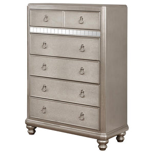 CoasterElevations Bling Game 6-Drawer Chest Metallic Platinum