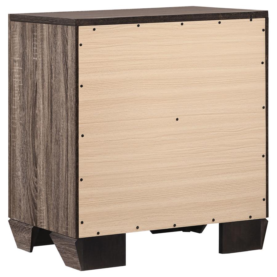 CoasterEveryday Kauffman 2-Drawer Nightstand Washed Taupe