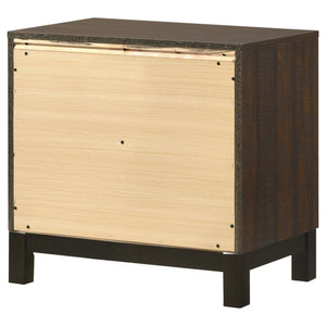 CoasterEveryday Edmonton 2-Drawer Nightstand Rustic Tobacco