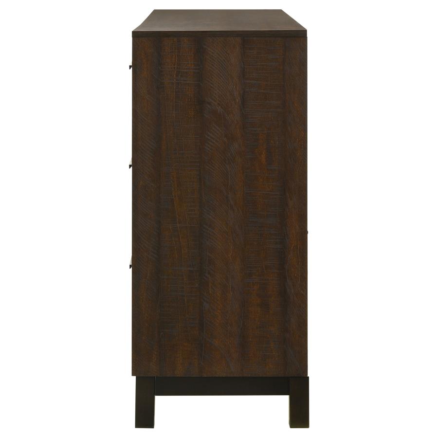 CoasterEveryday Edmonton 6-Drawer Dresser Rustic Tobacco