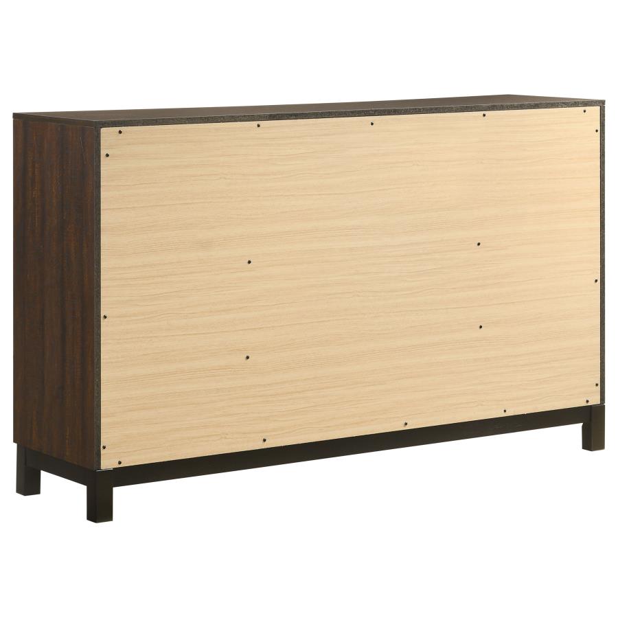 CoasterEveryday Edmonton 6-Drawer Dresser Rustic Tobacco