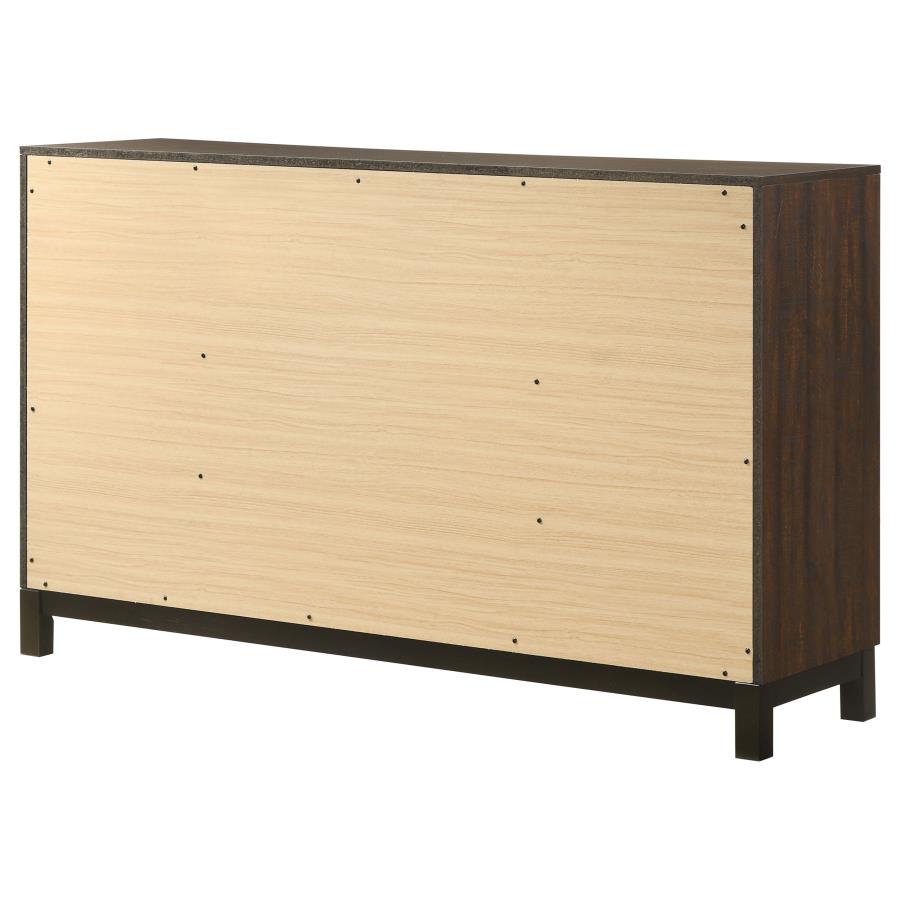 CoasterEveryday Edmonton 6-Drawer Dresser Rustic Tobacco