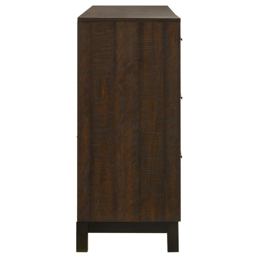 CoasterEveryday Edmonton 6-Drawer Dresser Rustic Tobacco