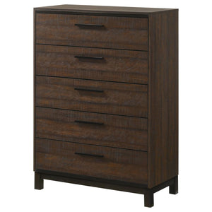 CoasterEveryday Edmonton 5-Drawer Chest Rustic Tobacco