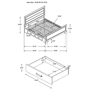 CoasterEveryday Kauffman Storage Bed Dark Cocoa