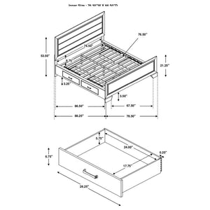 CoasterEveryday Kauffman Storage Bed Dark Cocoa