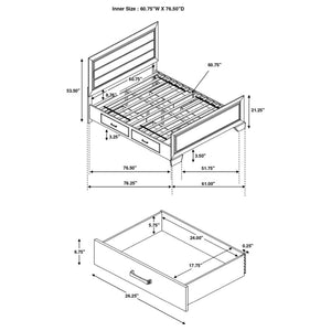 CoasterEveryday Kauffman Storage Bed Dark Cocoa