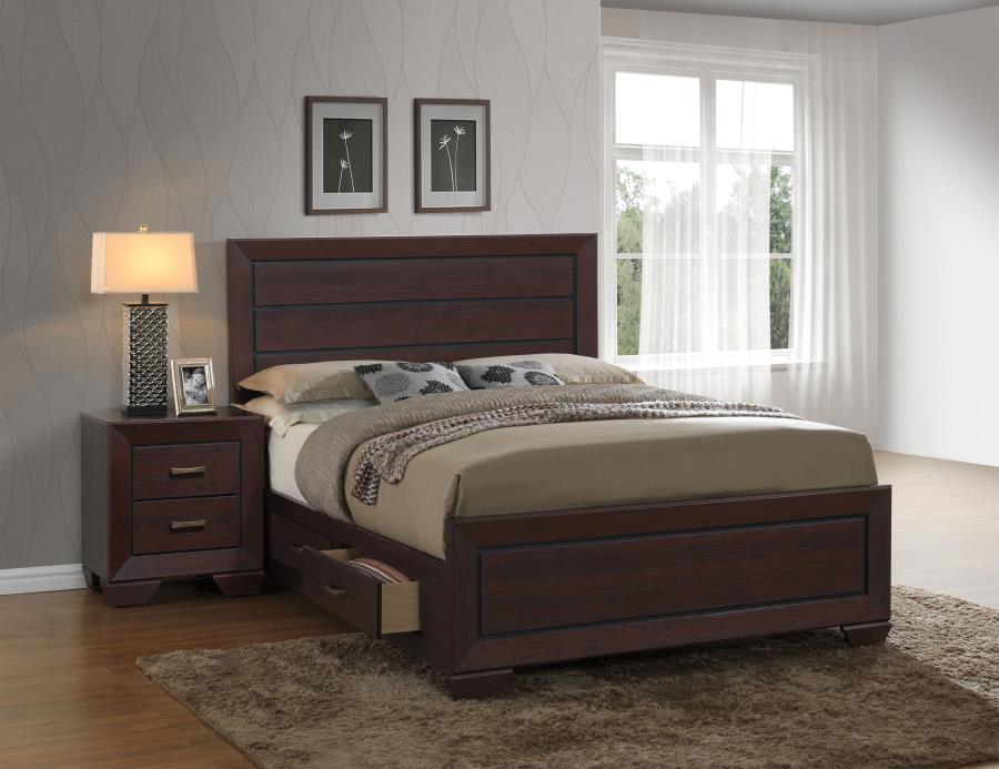 CoasterEveryday Kauffman Storage Bed Dark Cocoa