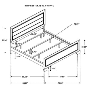 CoasterEveryday Kauffman Panel Bed Dark Cocoa