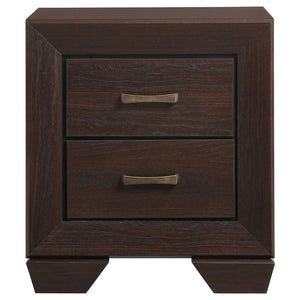 CoasterEveryday Kauffman 2-Drawer Nightstand Dark Cocoa